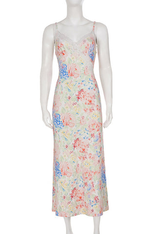 Floral Spaghetti Strap Casual Dress