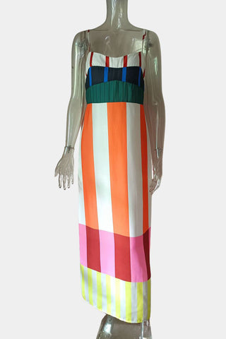 Striped Maxi Casual Dress