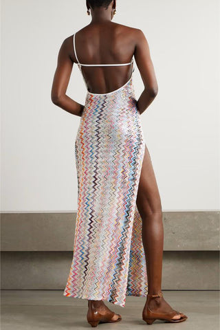 One-Shoulder Casual Maxi Dress