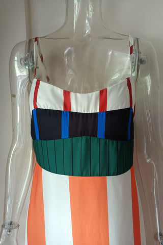 Striped Maxi Casual Dress