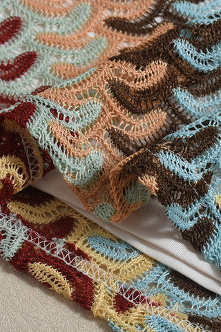 One-Shoulder Patterned Mini Dress