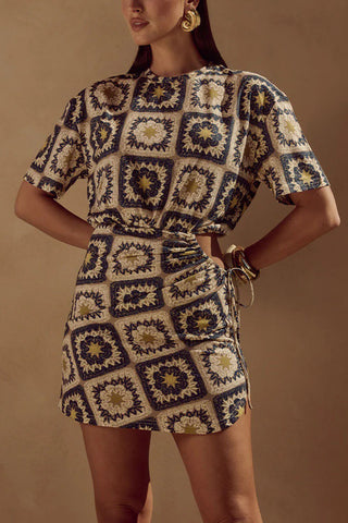 Geometric Patterned Casual Dress