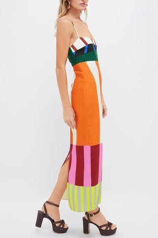 Striped Maxi Casual Dress