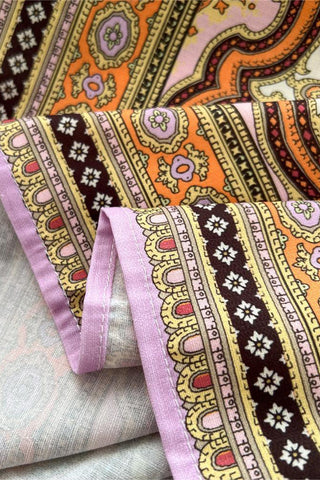 Bohemian Skirt Set with Tie-Front Blouse