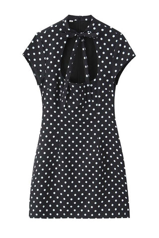 Bow-Tie Cutout Evening Dress