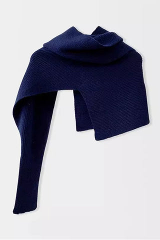 Asymmetrical Ribbed Shrug Cardigan