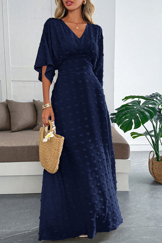 Elegant V-Neck Casual Maxi Dress