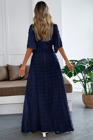 Elegant V-Neck Casual Maxi Dress