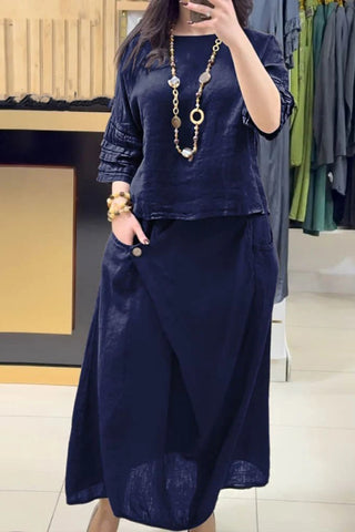 Half Sleeve Skirt Set for Everyday Comfort