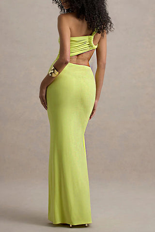 Cutout Maxi Dress with Ruched Details