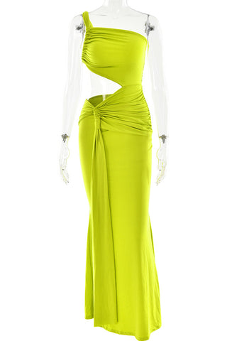 Cutout Maxi Dress with Ruched Details