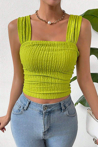 Ruched Crop Tank