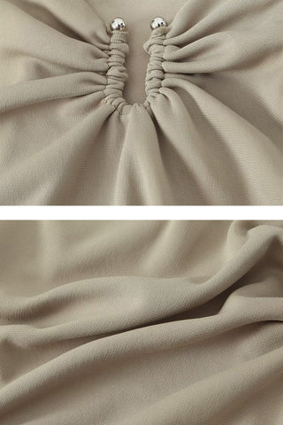 Ruched Strapless Tube Top