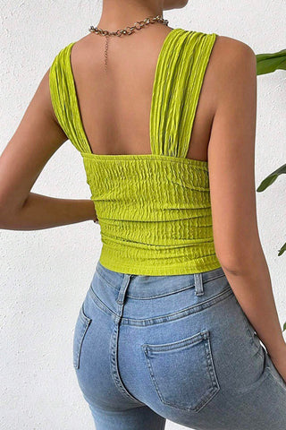 Ruched Crop Tank