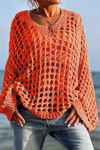 Open-Knit Sweater for Breezy Days