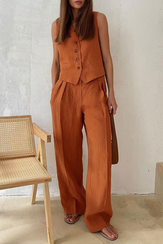 Tailored Vest and Pants Set