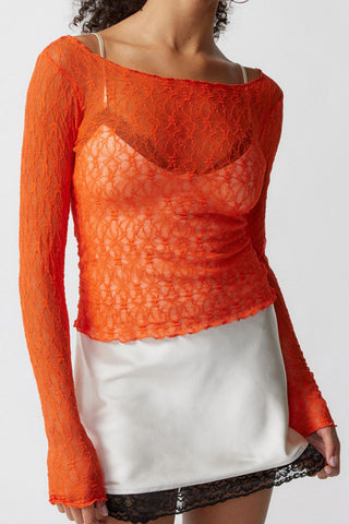 Long Sleeve Lace Top