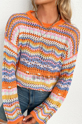 Vibrant Multi-Pattern Sweater