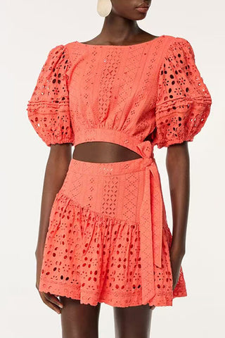 Cutout Casual Mini Dress