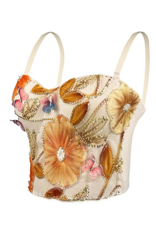 Floral Embellished Tank Top