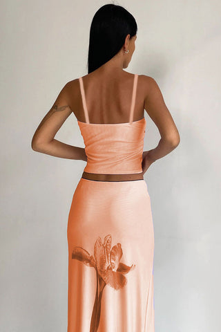 Floral Print Spaghetti Strap Tank Top