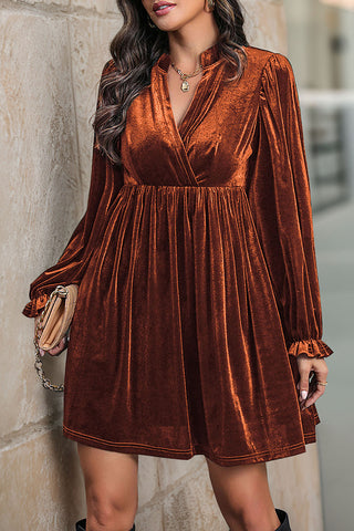 Elegant Long-Sleeve Casual Dress