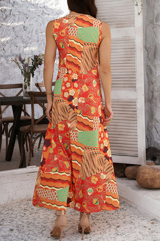 Bohemian Patchwork Maxi Dress