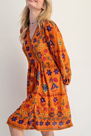 Floral Bohemian Casual Dress