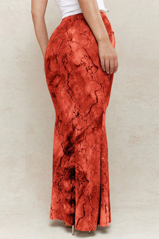 Elegant Maxi Skirt with Side Buckle