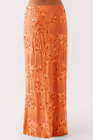 Embellished Maxi Skirt