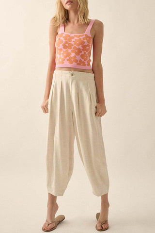 Floral Patterned Tank Top