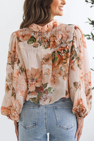 Floral Puff Sleeve Shirt
