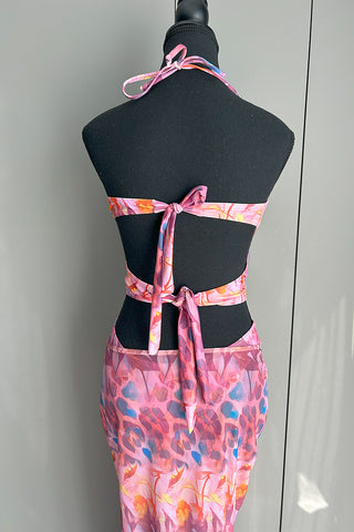 Artistic Print Bikini Dress