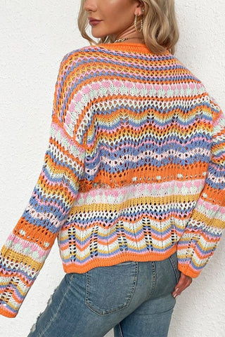 Vibrant Multi-Pattern Sweater
