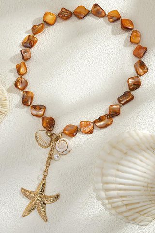 Starfish Charm Shell Necklace