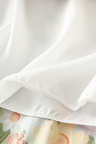 Floral Tiered Casual Skirt