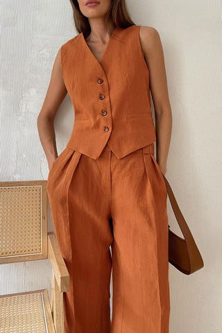 Tailored Vest and Pants Set