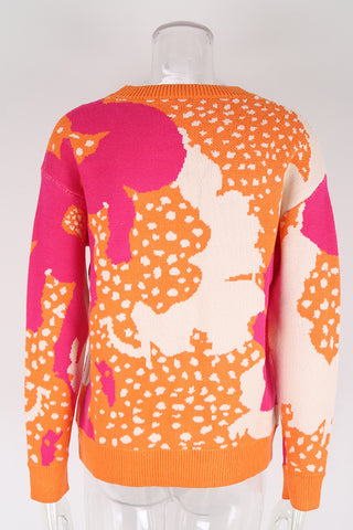 Patterned Knit Sweater