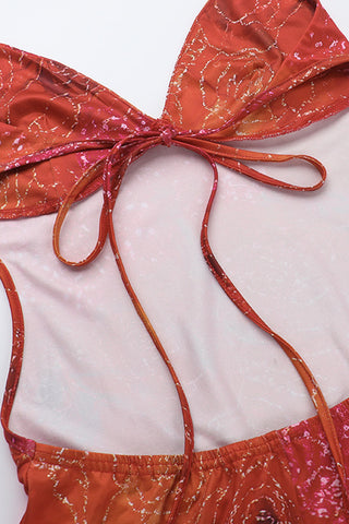 Halter Neck Maxi Dress