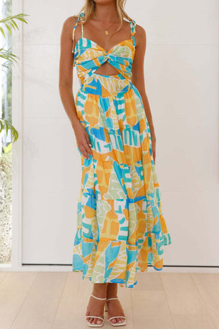Cutout Strap Midi Dress