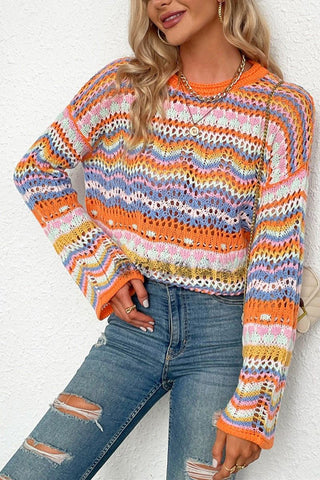 Vibrant Multi-Pattern Sweater