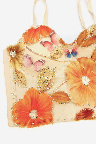 Floral Embellished Tank Top