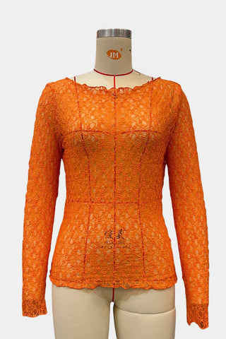 Long Sleeve Lace Top