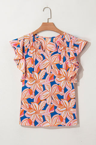 Ruffle Sleeve Blouse