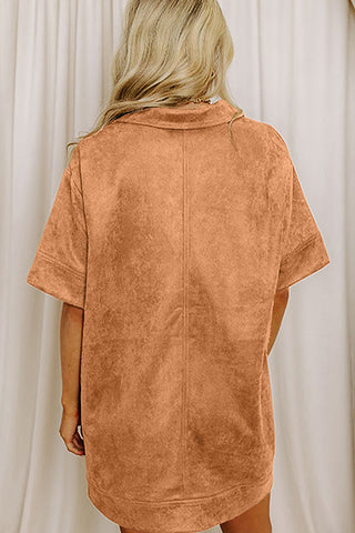 Short Sleeve Pocket Casual Dress