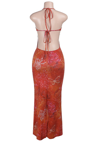 Halter Neck Maxi Dress