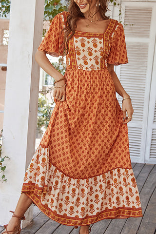 Square Neck Floral Sundress