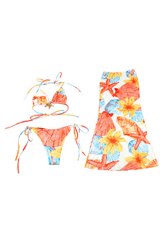Floral Two-Piece Swimwear Set