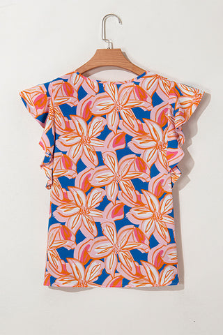 Ruffle Sleeve Blouse