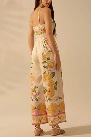 Floral Strappy Summer Jumpsuit